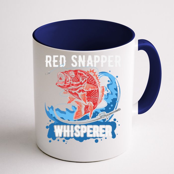 Red Snapper Whisperer Deep Sea Fishing Bass Front & Back Coffee Mug