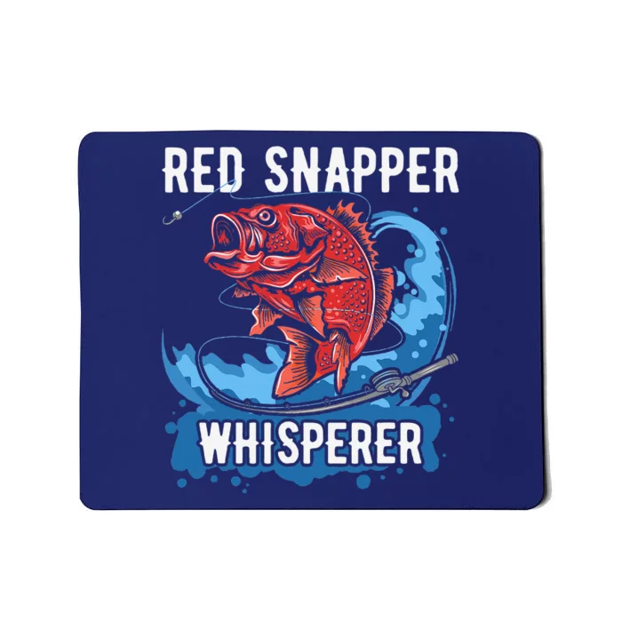 Red Snapper Whisperer Deep Sea Fishing Bass Mousepad