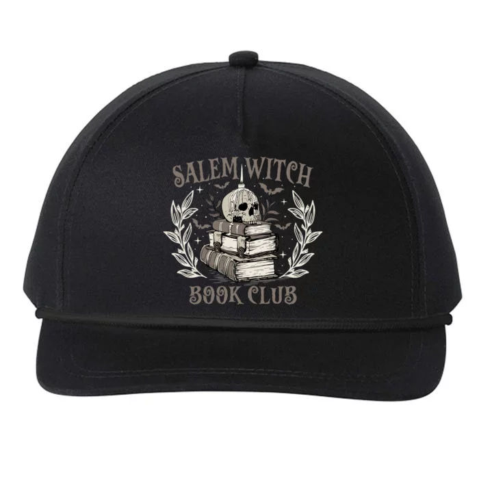 Retro Salem Witch Book Club Halloween Witch Snapback Five-Panel Rope Hat