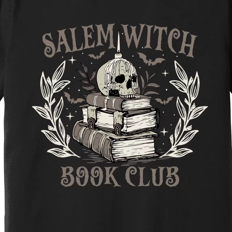 Retro Salem Witch Book Club Halloween Witch Premium T-Shirt