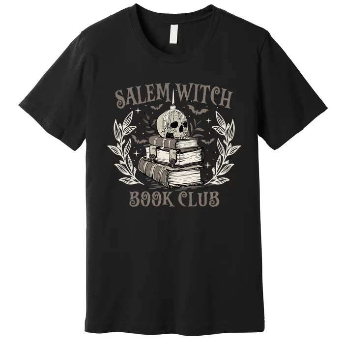 Retro Salem Witch Book Club Halloween Witch Premium T-Shirt