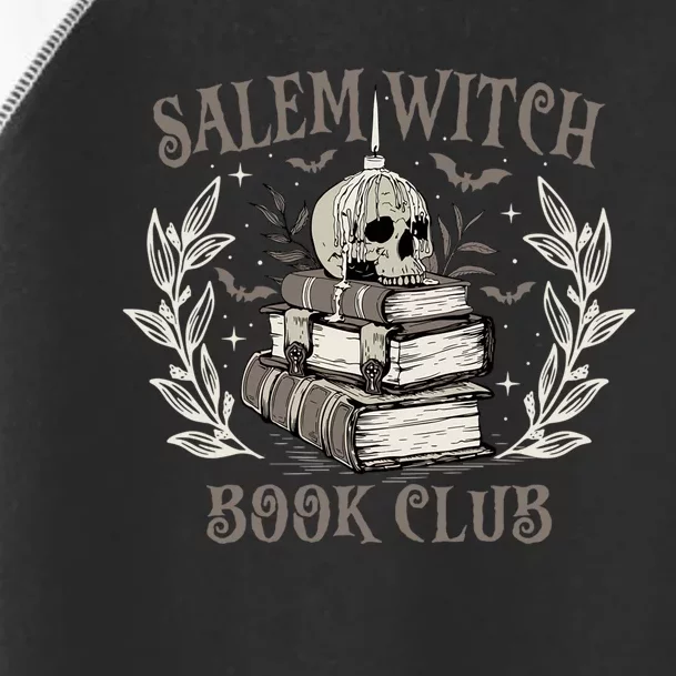 Retro Salem Witch Book Club Halloween Witch Toddler Fine Jersey T-Shirt