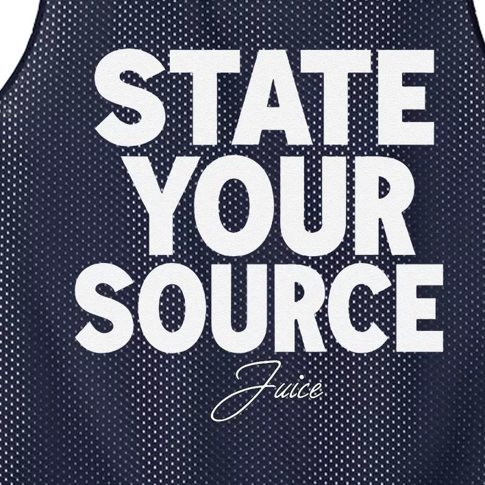 Retro State Your Source Mesh Reversible Basketball Jersey Tank