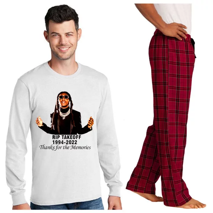 RIP Takeoff 1994 2022 Thanks For The Memories Rest In Peace Rapper Long Sleeve Pajama Set