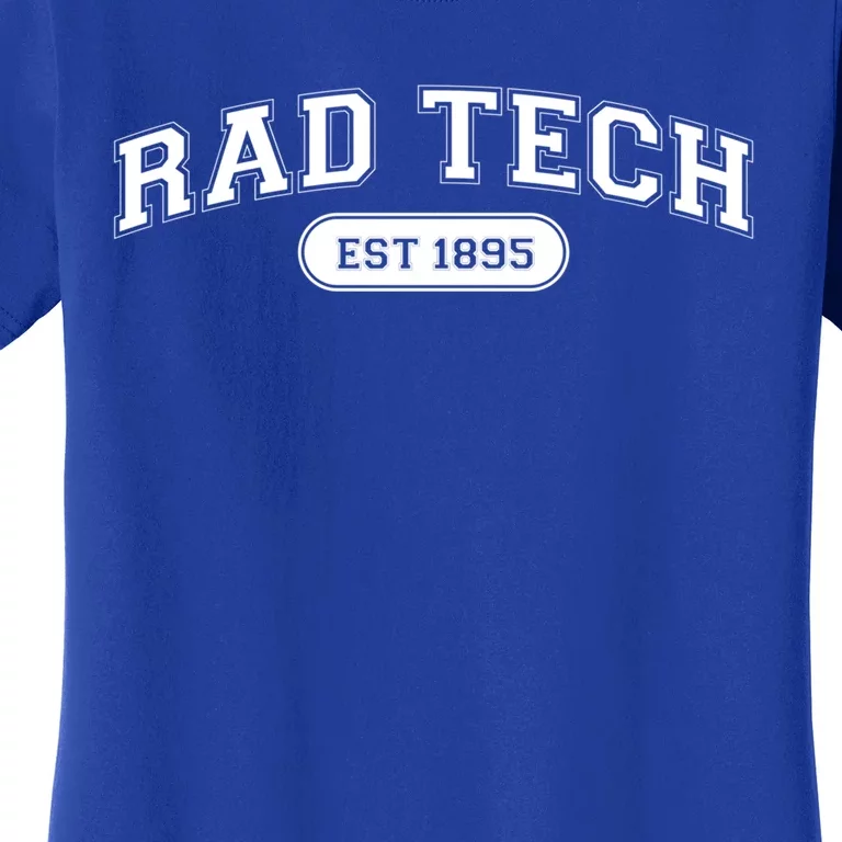 Rad Tech 1895 Radiology Xray Tech College School Cute Gift Women's T-Shirt