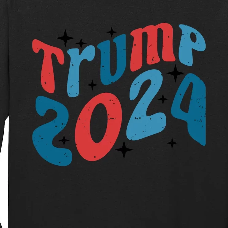 Retro Trump 2024 Era Graphic Tall Long Sleeve T-Shirt