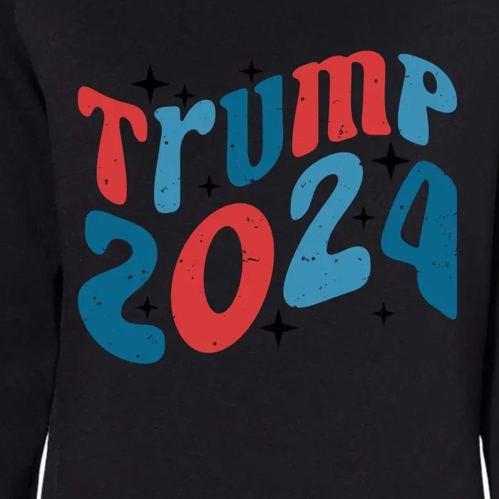 Retro Trump 2024 Era Graphic Womens California Wash Sweatshirt