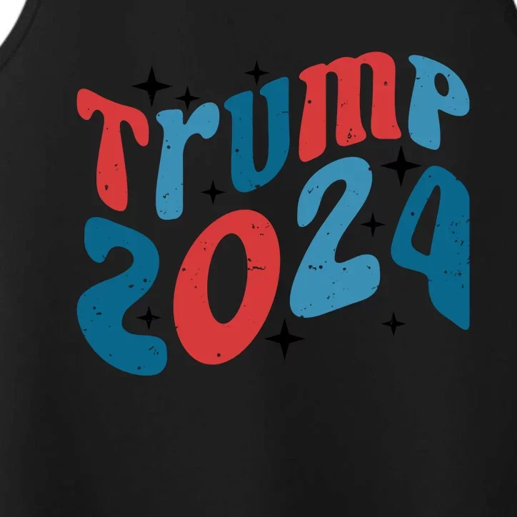 Retro Trump 2024 Era Graphic Performance Tank