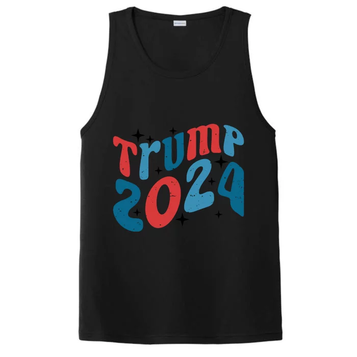 Retro Trump 2024 Era Graphic Performance Tank