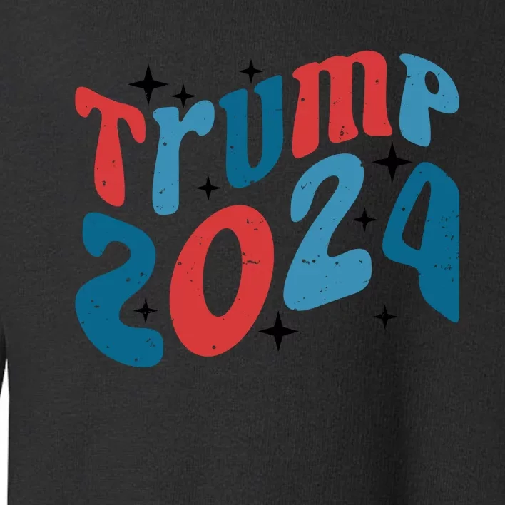 Retro Trump 2024 Era Graphic Toddler Sweatshirt