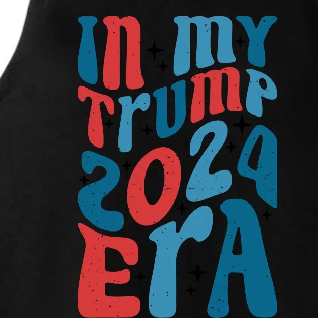 Retro Trump 2024 Era Graphic Ladies Tri-Blend Wicking Tank