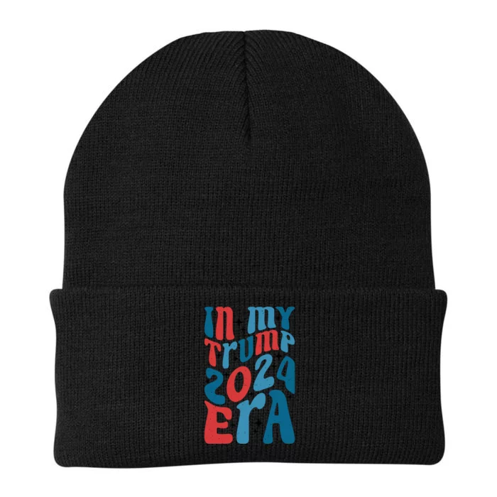 Retro Trump 2024 Era Graphic Knit Cap Winter Beanie