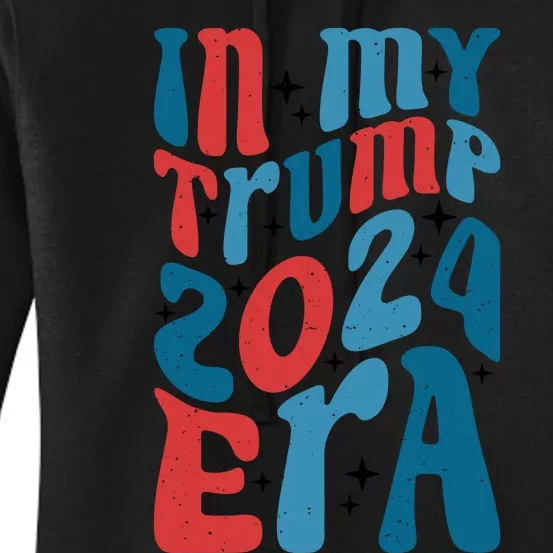 Retro Trump 2024 Era Graphic Women's Pullover Hoodie