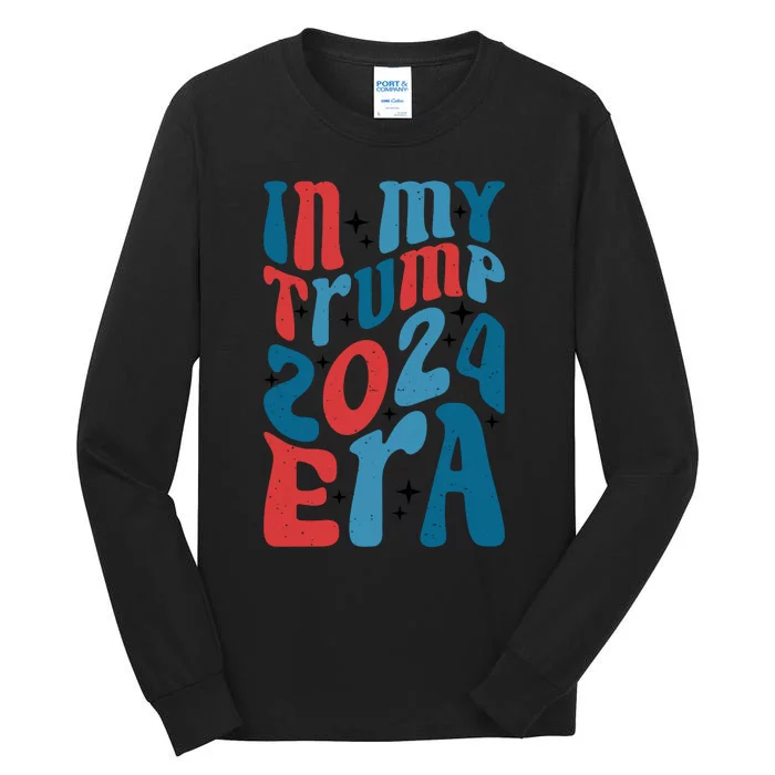 Retro Trump 2024 Era Graphic Tall Long Sleeve T-Shirt