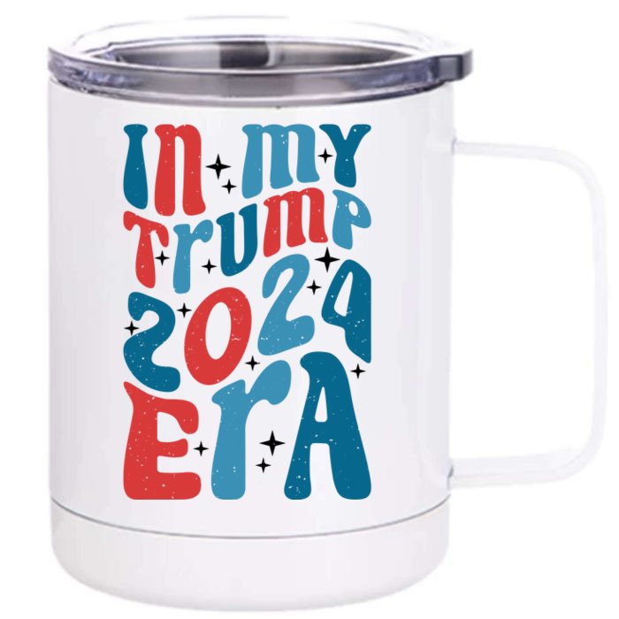 Retro Trump 2024 Era Graphic Front & Back 12oz Stainless Steel Tumbler Cup