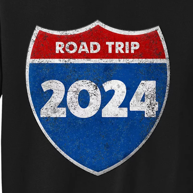 Road Trip 2024 Sign Matching Family Group Sweatshirt