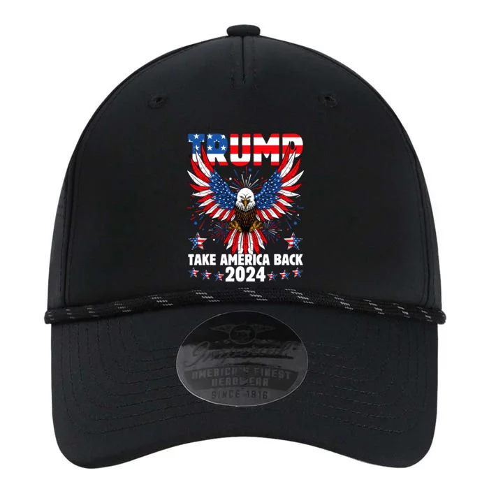 Retro Trump 2024 Take America Back American Flag Trump 2024 Performance The Dyno Cap