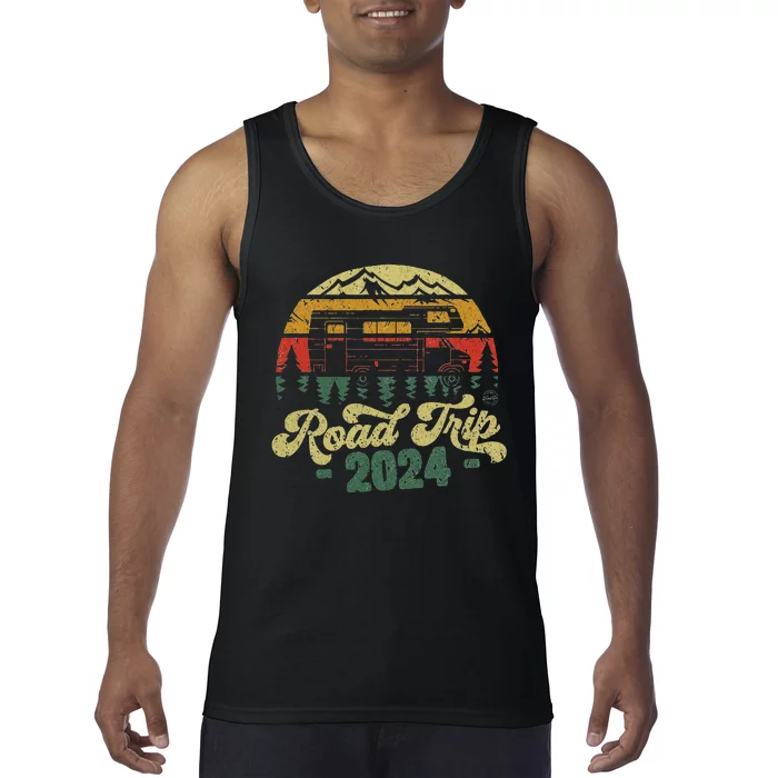 Road Trip 2024 Retro Vintage Tank Top