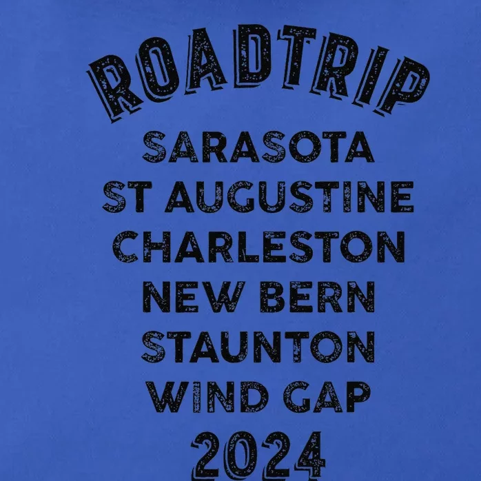 Road Trip 2024 Sarasota To Wind Gap East Coast Scenic Drive Zip Tote Bag