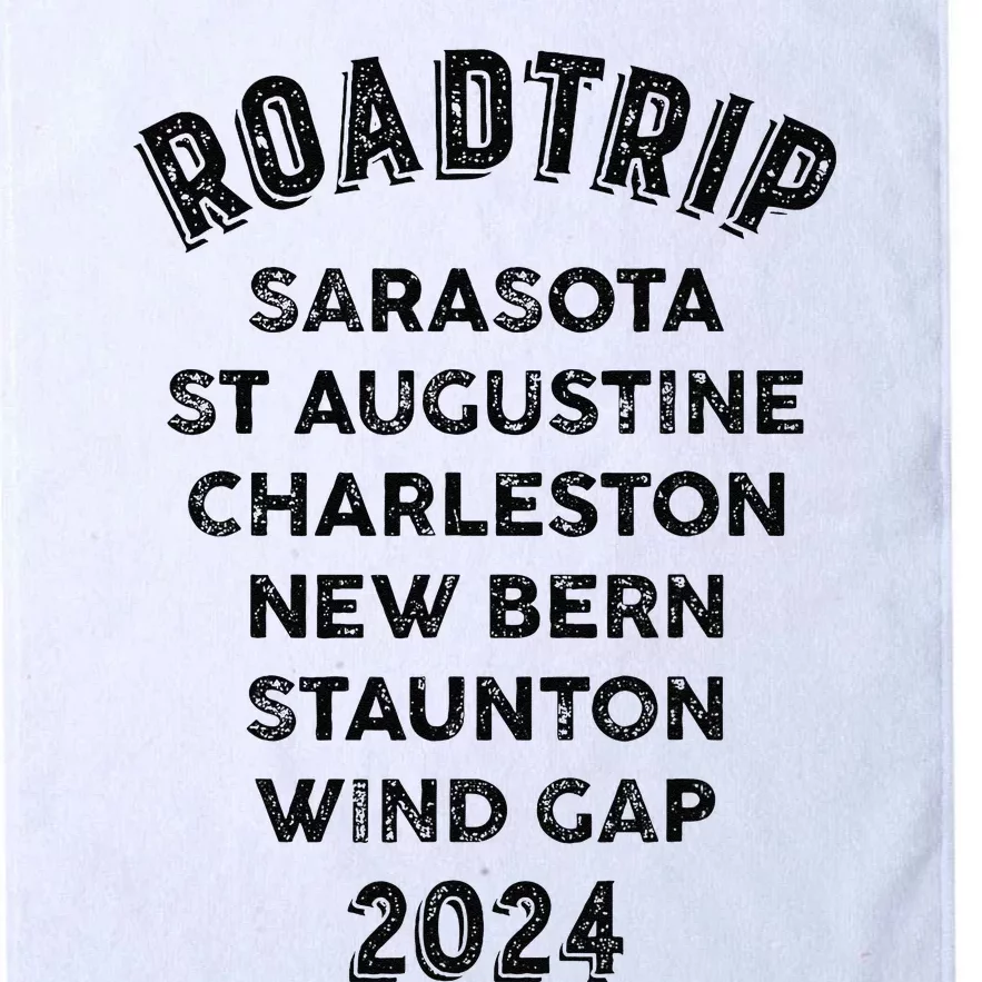 Road Trip 2024 Sarasota To Wind Gap East Coast Scenic Drive Platinum Collection Golf Towel