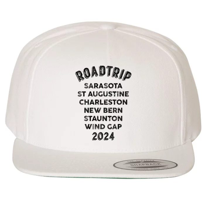 Road Trip 2024 Sarasota To Wind Gap East Coast Scenic Drive Wool Snapback Cap