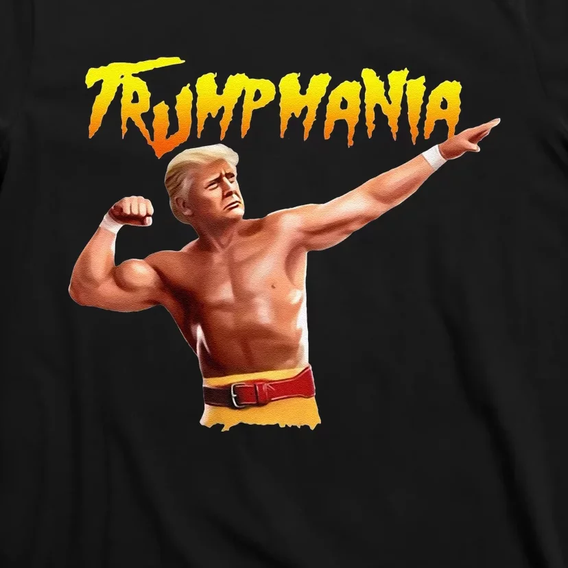 Retro Trump 45 Mania 47 Still Standing Trump 2024 T-Shirt