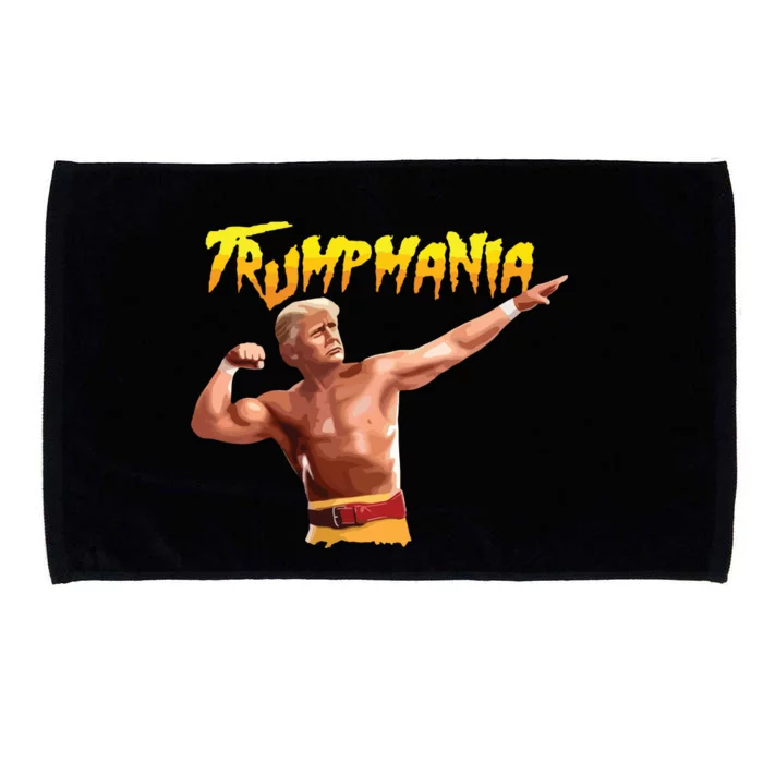 Retro Trump 45 Mania 47 Still Standing Trump 2024 Microfiber Hand Towel