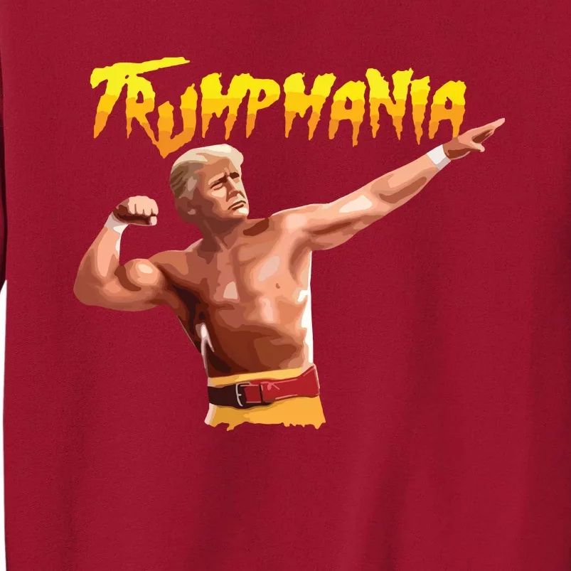 Retro Trump 45 Mania 47 Still Standing Trump 2024 Tall Sweatshirt