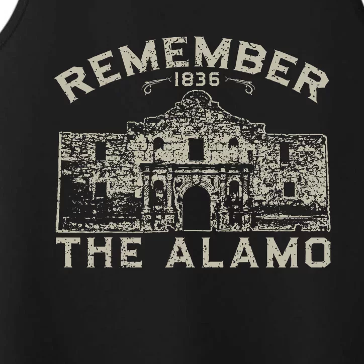 Remember The Alamo Souvenir History San Antonio Texas Performance Tank