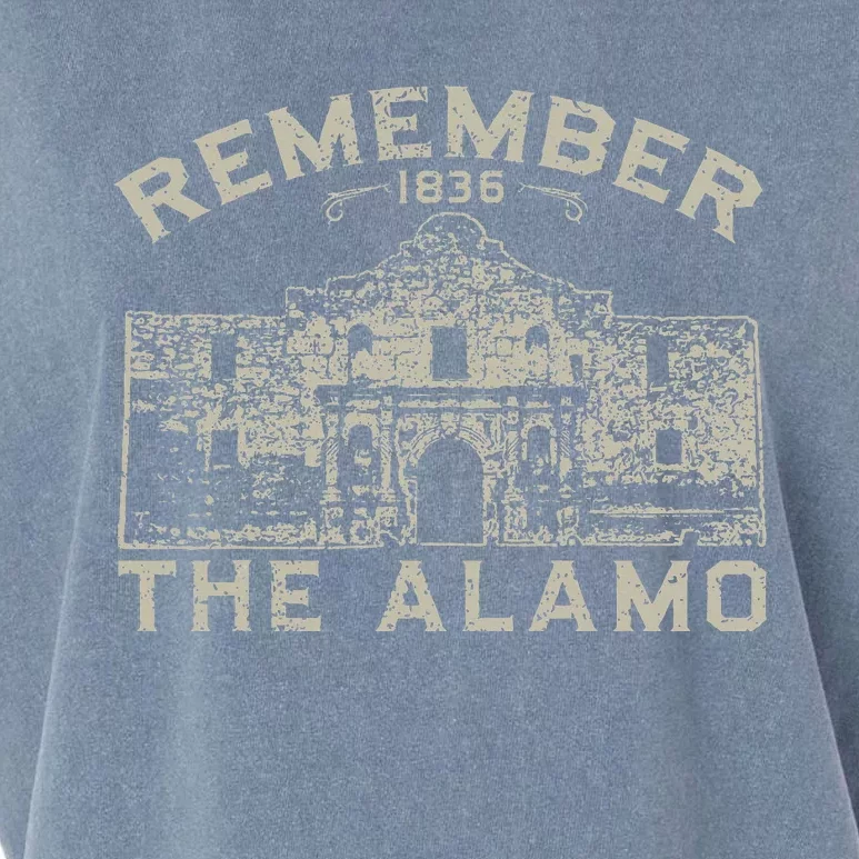 Remember The Alamo Souvenir History San Antonio Texas Garment-Dyed Women's Muscle Tee