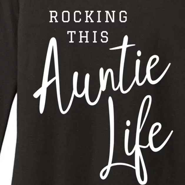 Rocking This Auntie Life Cute Gift Womens CVC Long Sleeve Shirt