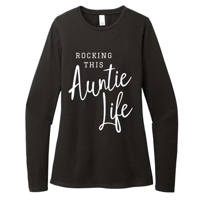 Rocking This Auntie Life Cute Gift Womens CVC Long Sleeve Shirt