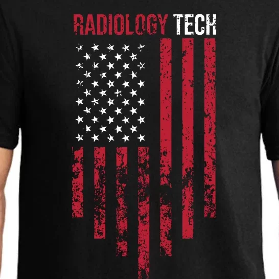 Radiology Tech American Flag Usa Xray Technologist Gift Pajama Set