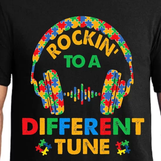 Rockin' To A Different Tune autism Awareness Pajama Set