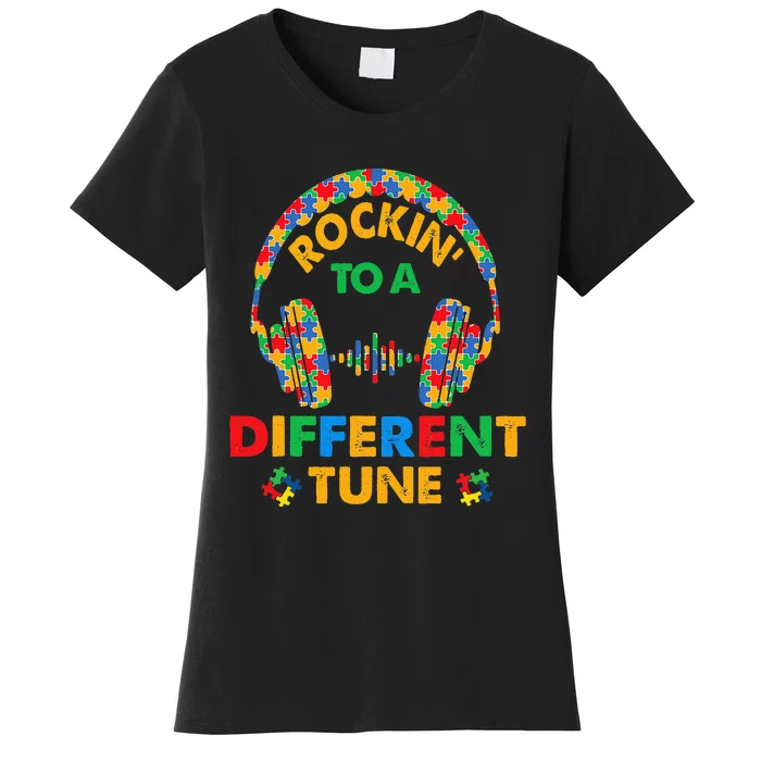 Rockin' To A Different Tune autism Awareness Women's T-Shirt