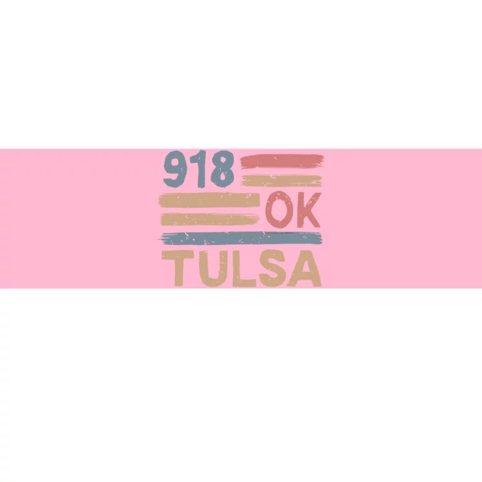 Retro Tulsa Area Code 918 Residents State Oklahoma Bumper Sticker