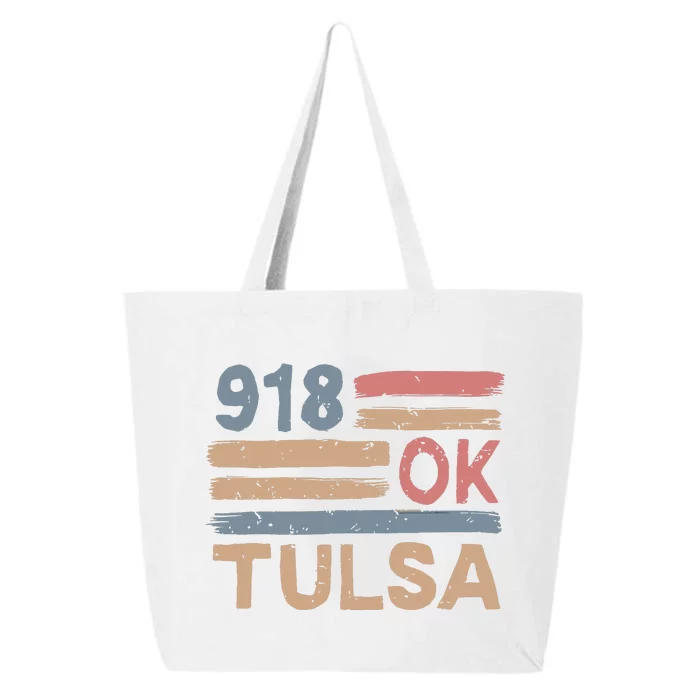 Retro Tulsa Area Code 918 Residents State Oklahoma 25L Jumbo Tote