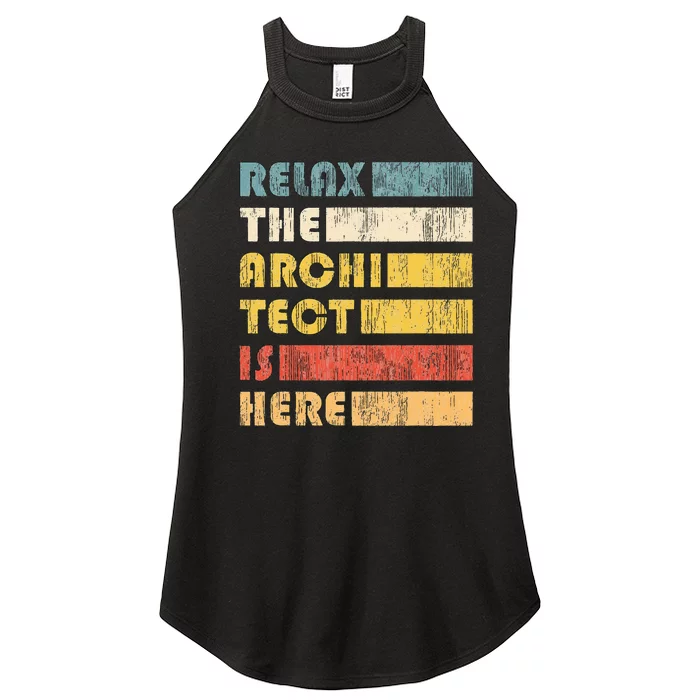 Relax The Architect For Civil Engineers & Architects Women’s Perfect Tri Rocker Tank