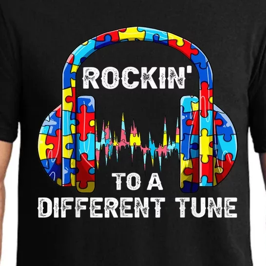 Rocking To A Different Tune Autism Awareness Gamer boy Pajama Set