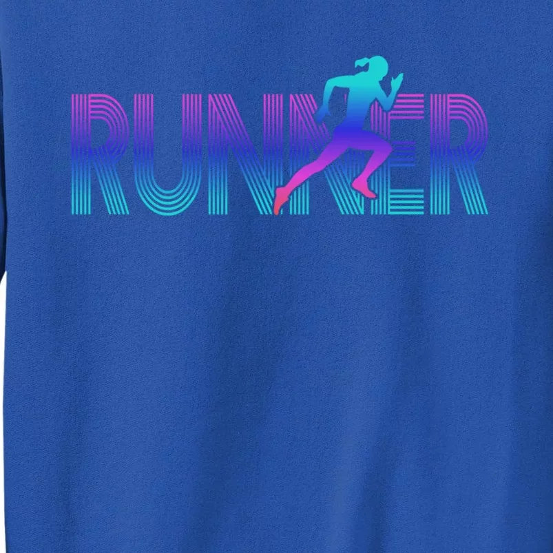 Runner Track And Field Cross Country Female Marathon Running Gift Sweatshirt