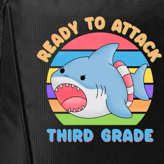 Ready To Attack 3rd Grade Shark Third Grade Teacher Student City Backpack