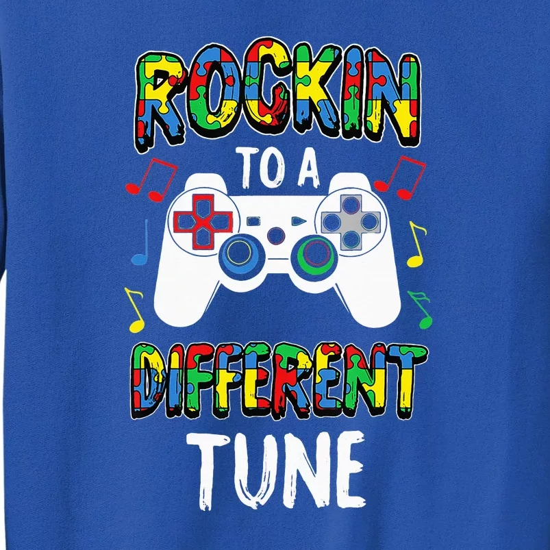 Rocking To A Different Tune Autism Awareness Gamer Sweatshirt