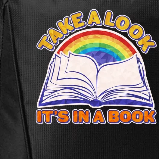 Retro Take A Look It's In A Book Reading Fan City Backpack