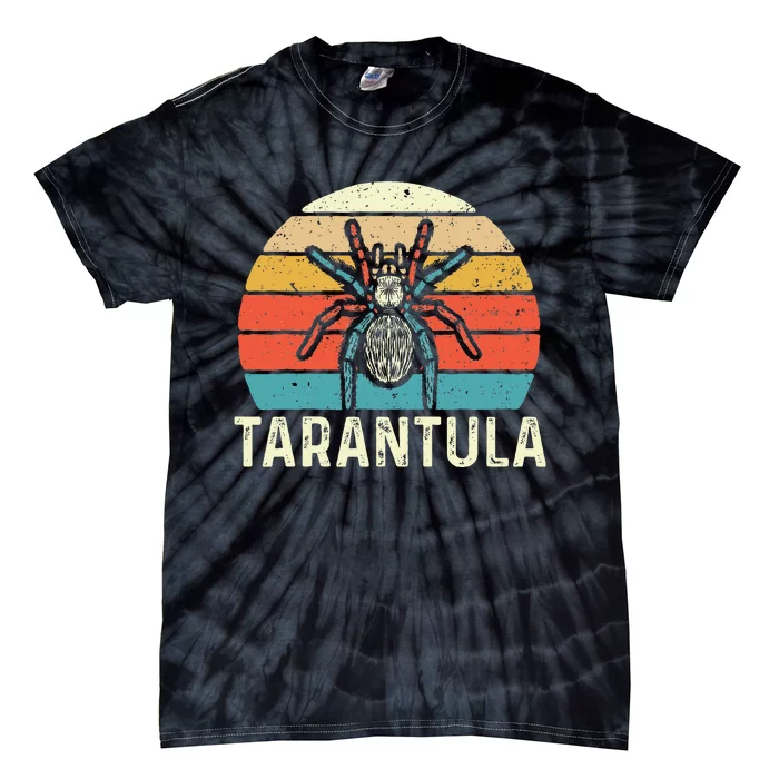 Retro Tarantula Arthropod Arachnid Arachnophile Spider Tie-Dye T-Shirt