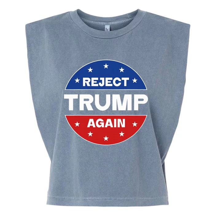 Reject Trump Again Election 2024 Garment-Dyed Women's Muscle Tee