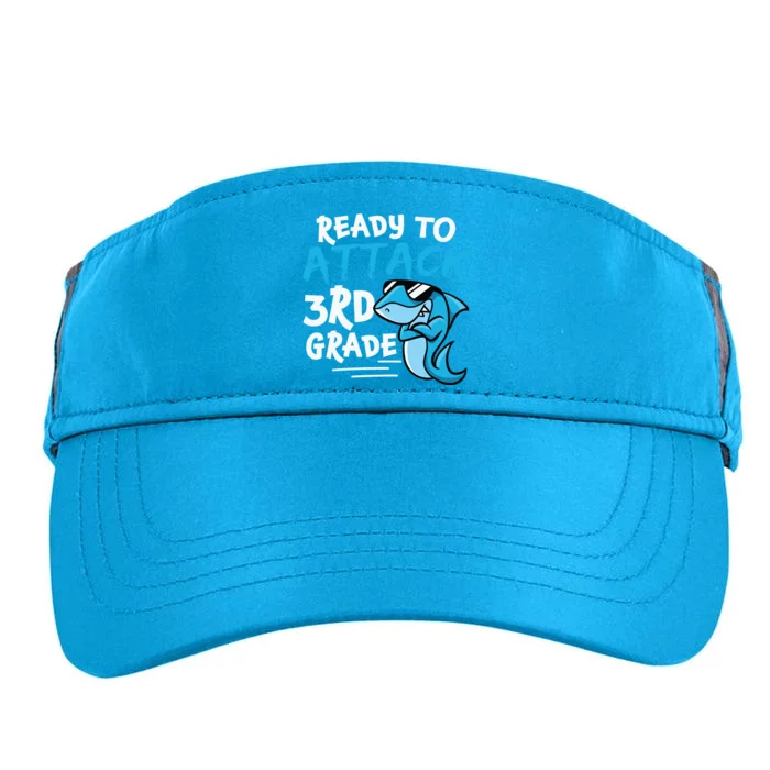 Ready To Attack 3rd Grade Back To School First Day Of School Adult Drive Performance Visor