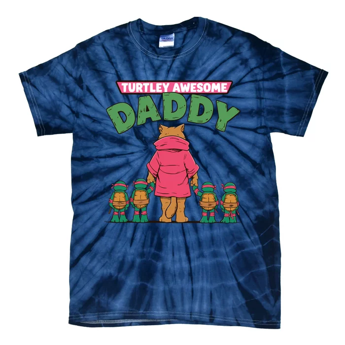 Retro Turtley Awesome Daddy Tie-Dye T-Shirt