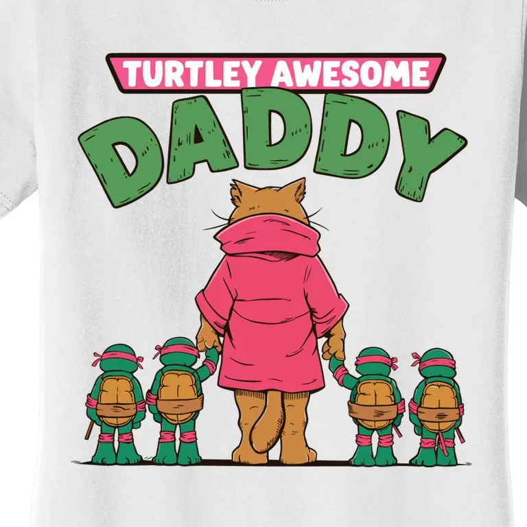 Retro Turtley Awesome Daddy Women's T-Shirt