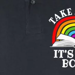 Rainbow Take A Look It's In A Book Funny Reading Softstyle Adult Sport Polo