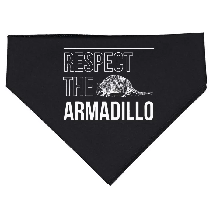 Respect The Armadillo Armored Animal South North America USA-Made Doggie Bandana